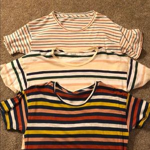 Bundle! 3 Madewell striped tshirts